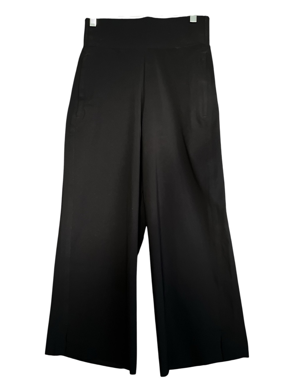 Athleta Cosmic Wrap Crop Pant Black High Waist Flowy Culottes Size XXS